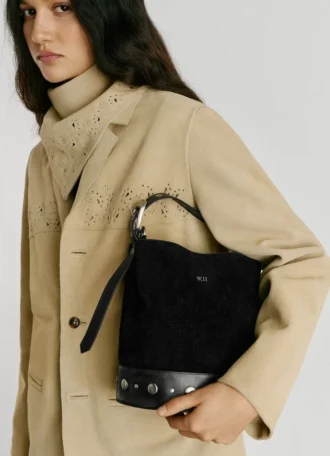 Bucket Bag aus Wildleder