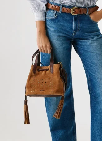 Bucket Bag aus Wildleder