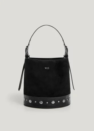 Bucket Bag aus Wildleder