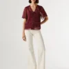 Chiffonbluse mit Polka-Dot-Print Chiffonbluse mit Polka-Dot-Print