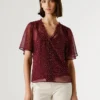 Chiffonbluse mit Polka-Dot-Print Chiffonbluse mit Polka-Dot-Print