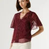 Chiffonbluse mit Polka-Dot-Print Chiffonbluse mit Polka-Dot-Print