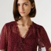 Chiffonbluse mit Polka-Dot-Print Chiffonbluse mit Polka-Dot-Print