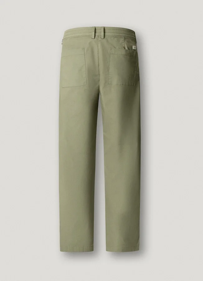 Chino aus Popeline in lockerer Passform Chino aus Popeline in lockerer Passform