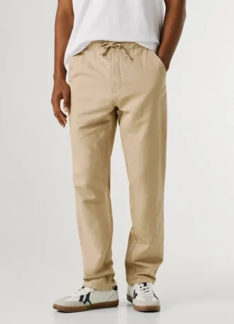 Chino-Hose mit verstellbarem Kordelzug