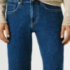 Denim-Shorts in gerader Passform