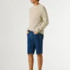 Denim-Shorts in gerader Passform
