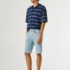 Denim-Shorts in gerader Passform