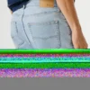 Denim-Shorts in gerader Passform