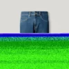 Denim-Shorts in gerader Passform