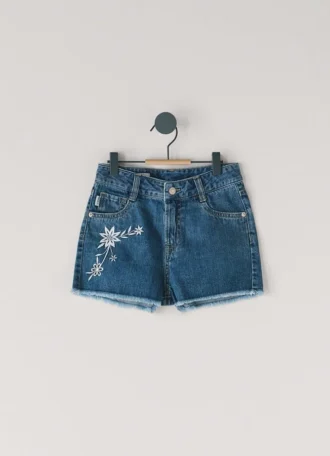 Denim-Shorts in lockerer Passform