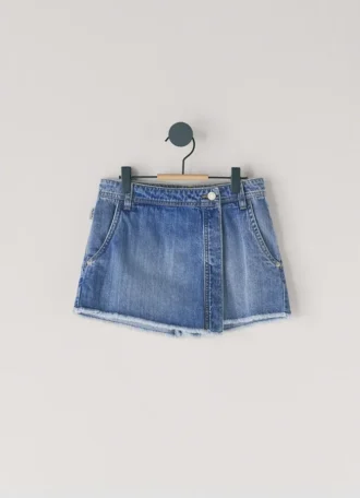 Denim-Skort in lockerer Passform