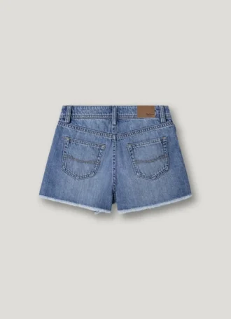 Denim-Skort in lockerer Passform