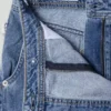 Denim-Skort in lockerer Passform