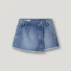 Denim-Skort in lockerer Passform