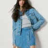 Denim-Skort in Regular Fit