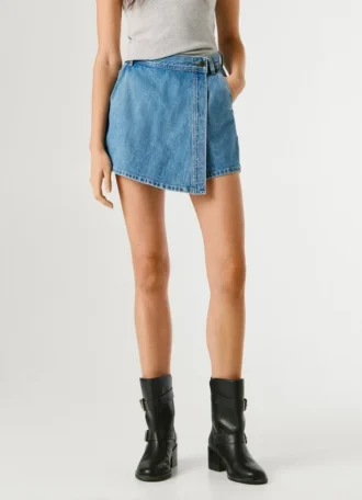 Denim-Skort in Regular Fit