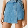 Denim-Skort in Regular Fit