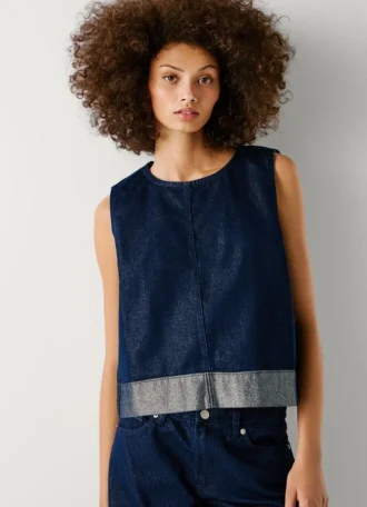 Denim-Top in Boxy-Passform