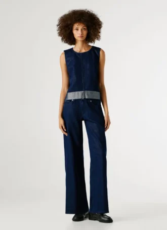 Denim-Top in Boxy-Passform