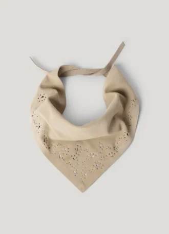 Dreieckiges Bandana aus Wildleder