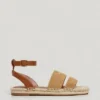 Flache Jute-Sandalen