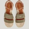 Flache Jute-Sandalen