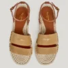 Flache Jute-Sandalen