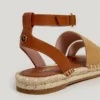 Flache Jute-Sandalen