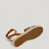 Flache Jute-Sandalen