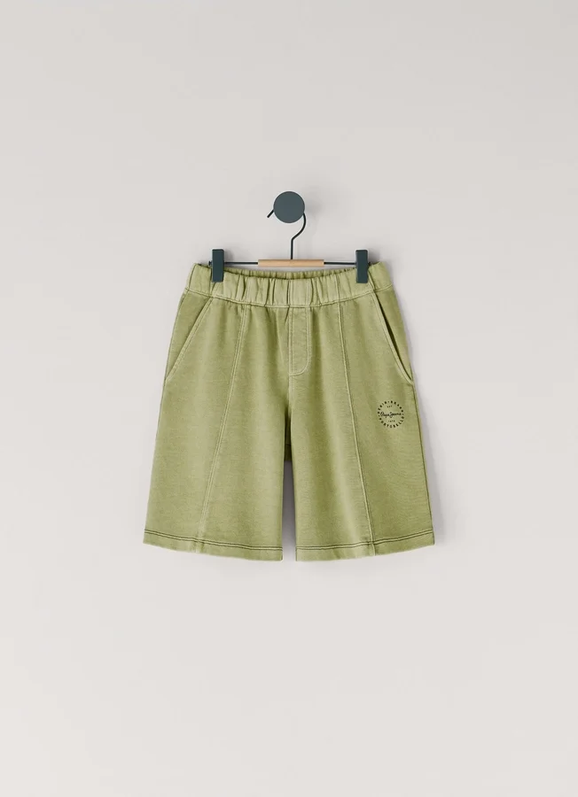 Fleece-Shorts mit aufgedrucktem Logo Fleece-Shorts mit aufgedrucktem Logo