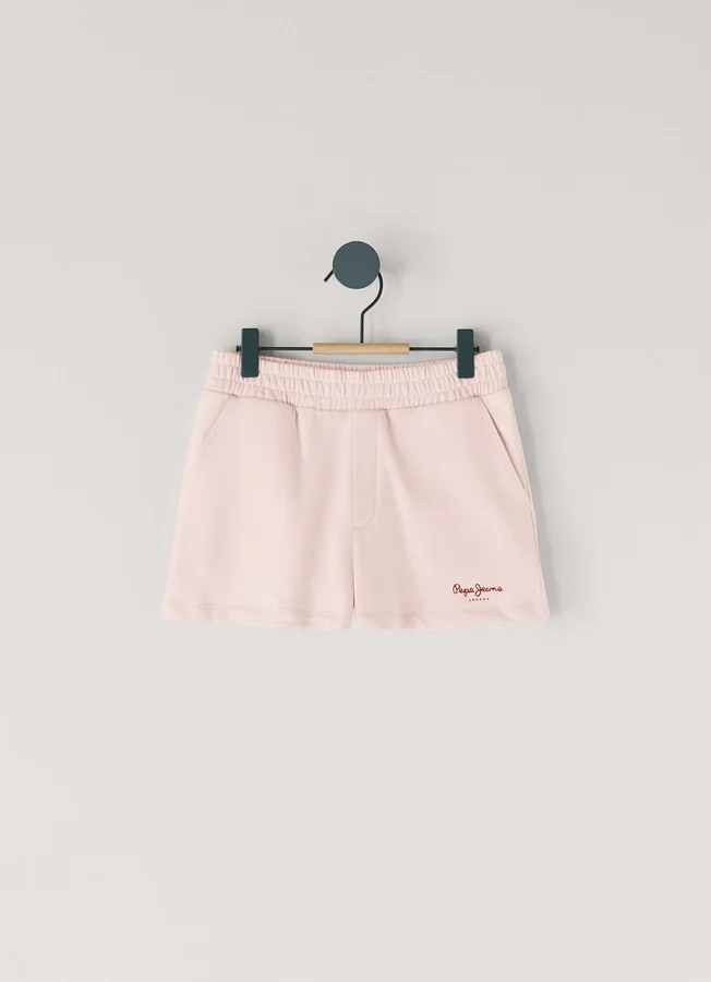 Fleece-Shorts mit aufgedrucktem Logo Fleece-Shorts mit aufgedrucktem Logo