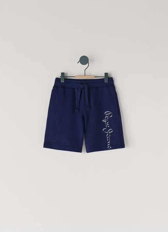 Fleece-Shorts mit aufgedrucktem Logo Fleece-Shorts mit aufgedrucktem Logo