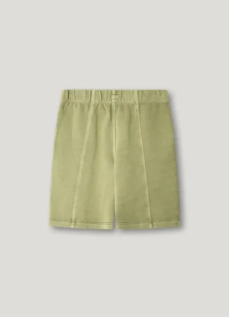 Fleece-Shorts mit aufgedrucktem Logo