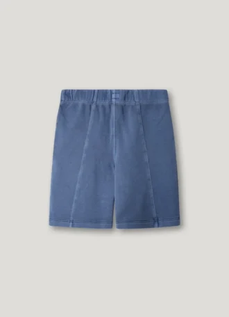 Fleece-Shorts mit aufgedrucktem Logo