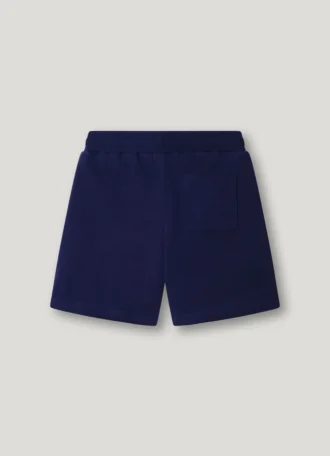 Fleece-Shorts mit aufgedrucktem Logo