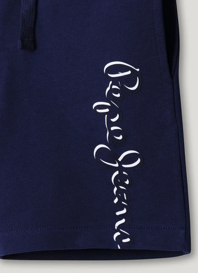 Fleece-Shorts mit aufgedrucktem Logo Fleece-Shorts mit aufgedrucktem Logo