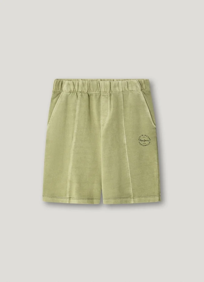 Fleece-Shorts mit aufgedrucktem Logo Fleece-Shorts mit aufgedrucktem Logo
