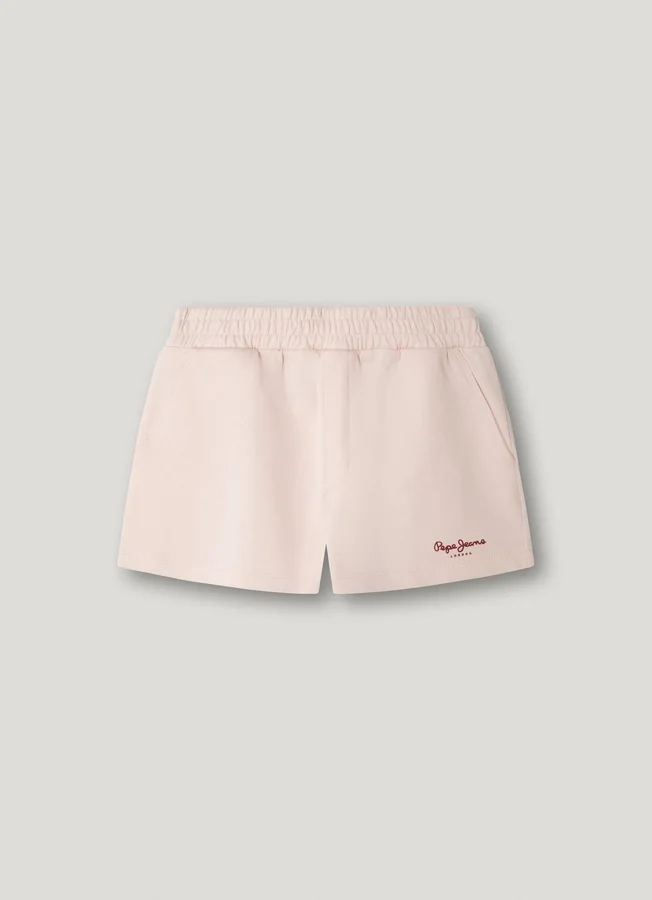 Fleece-Shorts mit aufgedrucktem Logo Fleece-Shorts mit aufgedrucktem Logo