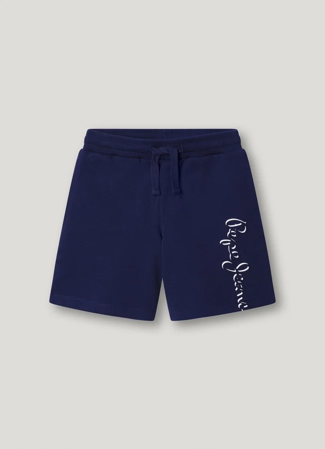 Fleece-Shorts mit aufgedrucktem Logo Fleece-Shorts mit aufgedrucktem Logo