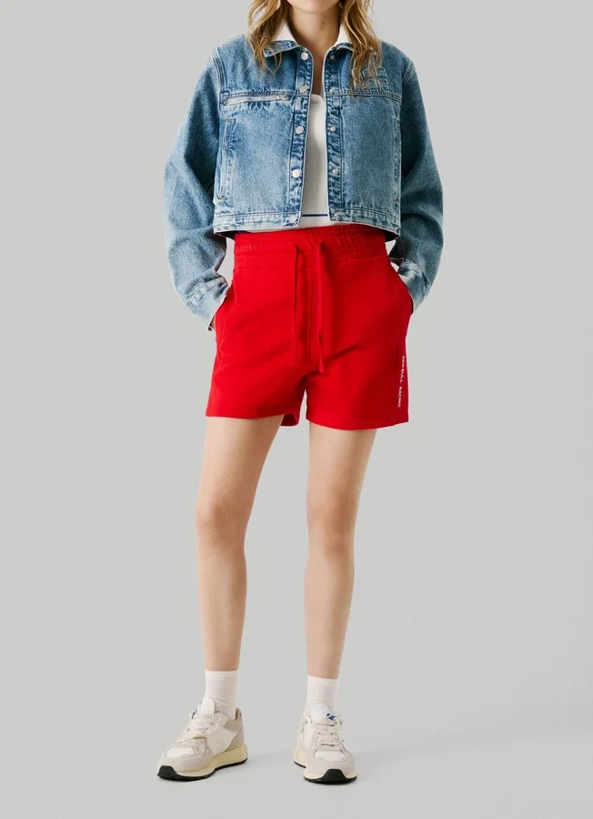 Fleece-Shorts mit verstellbarem Bund Fleece-Shorts mit verstellbarem Bund