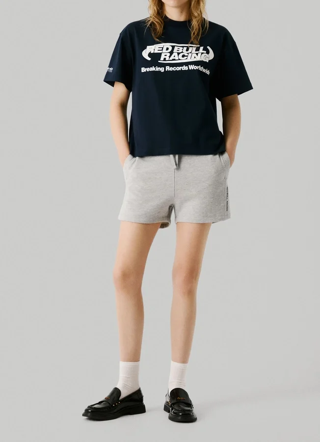 Fleece-Shorts mit verstellbarem Bund Fleece-Shorts mit verstellbarem Bund