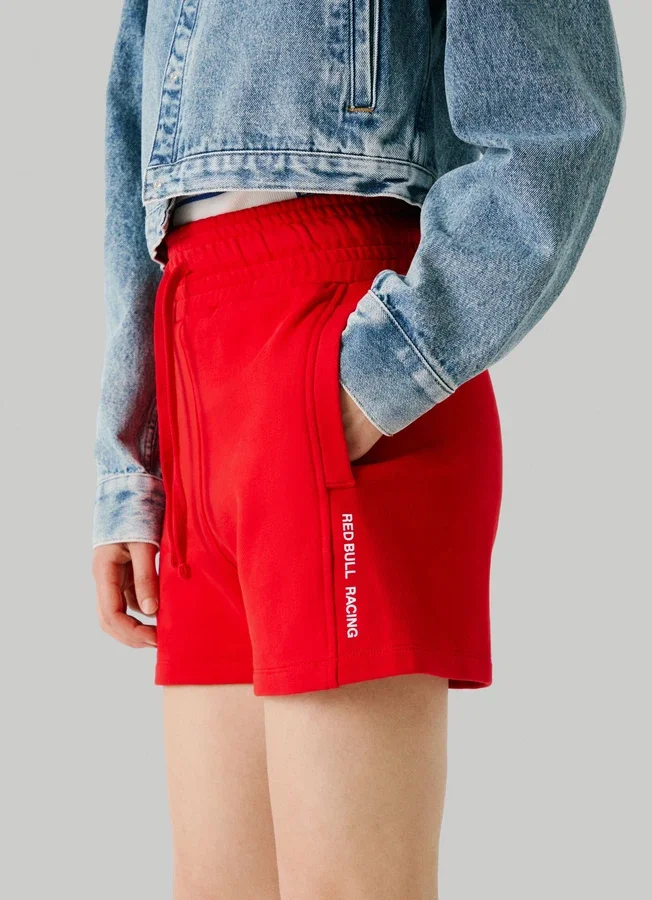 Fleece-Shorts mit verstellbarem Bund Fleece-Shorts mit verstellbarem Bund