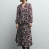 Fließende Bluse mit Blumenprint Fließende Bluse mit Blumenprint