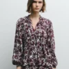 Fließende Bluse mit Blumenprint Fließende Bluse mit Blumenprint