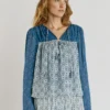 Fließende Bluse mit Blumenprint Fließende Bluse mit Blumenprint