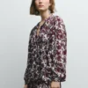 Fließende Bluse mit Blumenprint Fließende Bluse mit Blumenprint