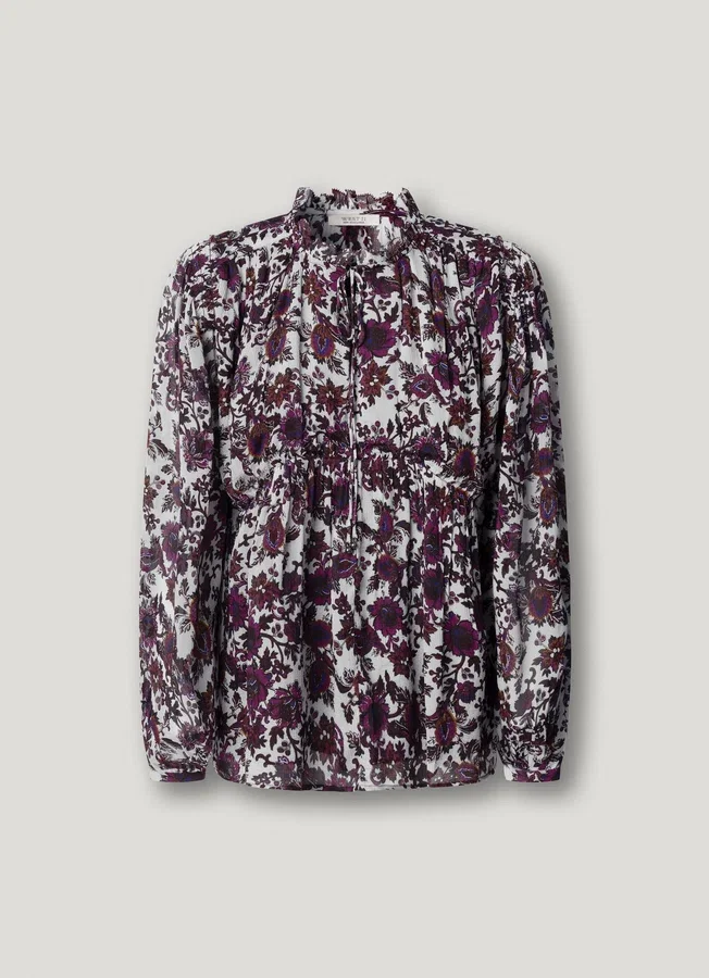Fließende Bluse mit Blumenprint Fließende Bluse mit Blumenprint