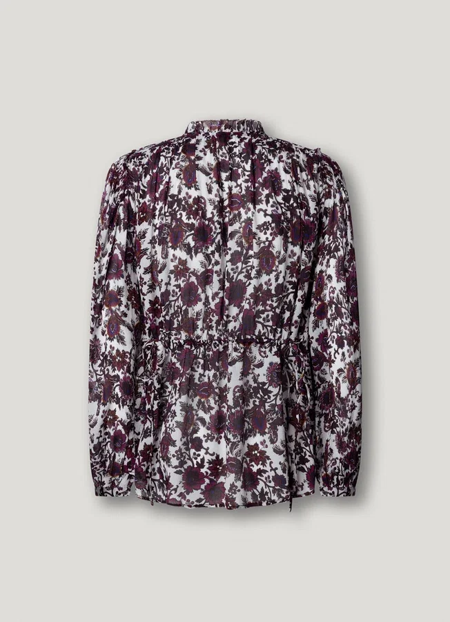 Fließende Bluse mit Blumenprint Fließende Bluse mit Blumenprint