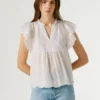 Fließende Bluse mit Schmetterlingsärmeln Fließende Bluse mit Schmetterlingsärmeln